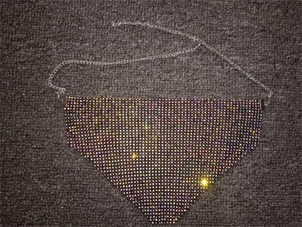 Women's Party Rhinestone Face Mask – Shiny Metallic Mesh Masquerade Club Accessory