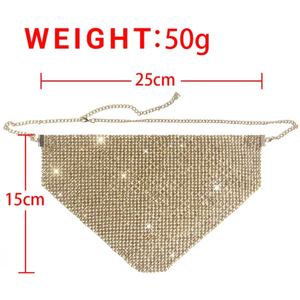 Women's Party Rhinestone Face Mask – Shiny Metallic Mesh Masquerade Club Accessory