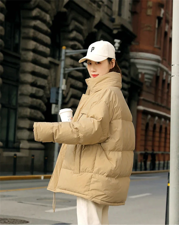 Women's Short Duck Down Puffer Jacket