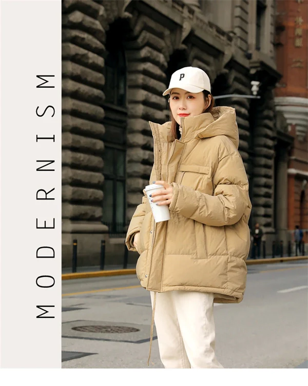 Women's Short Duck Down Puffer Jacket