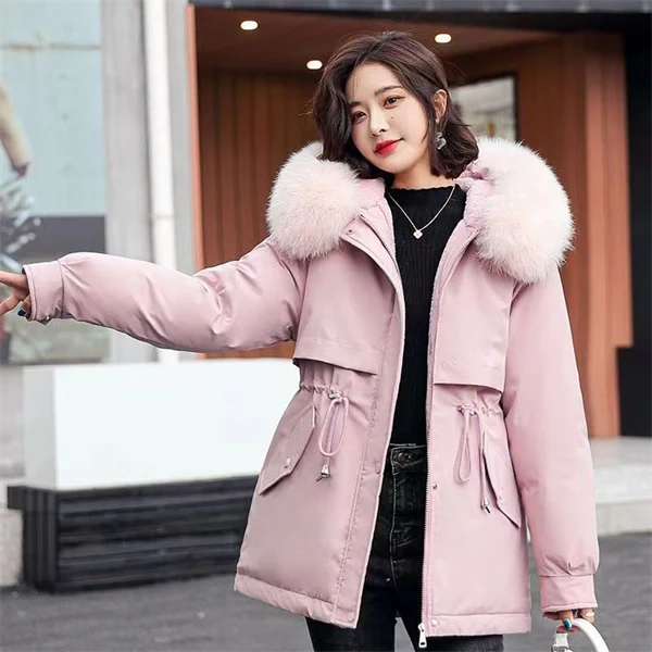 Women's Winter Parka Coat – Mid-Length Puffer Jacket, Warm Cotton Padding, Oversized Fit 2025 Fashion