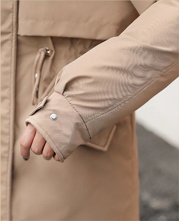 Women's Winter Parka Coat – Mid-Length Puffer Jacket, Warm Cotton Padding, Oversized Fit 2025 Fashion