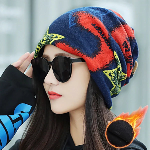 Women’s Winter Warm Hat with Scarf – Cute & Cozy 2-in-1 Beanie for Cold Weather