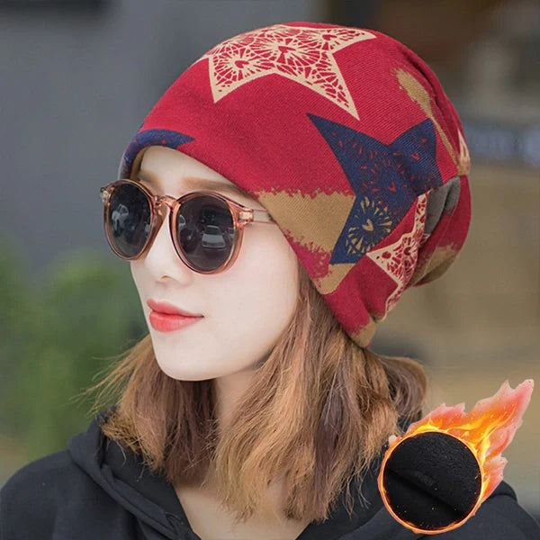 Women’s Winter Warm Hat with Scarf – Cute & Cozy 2-in-1 Beanie for Cold Weather