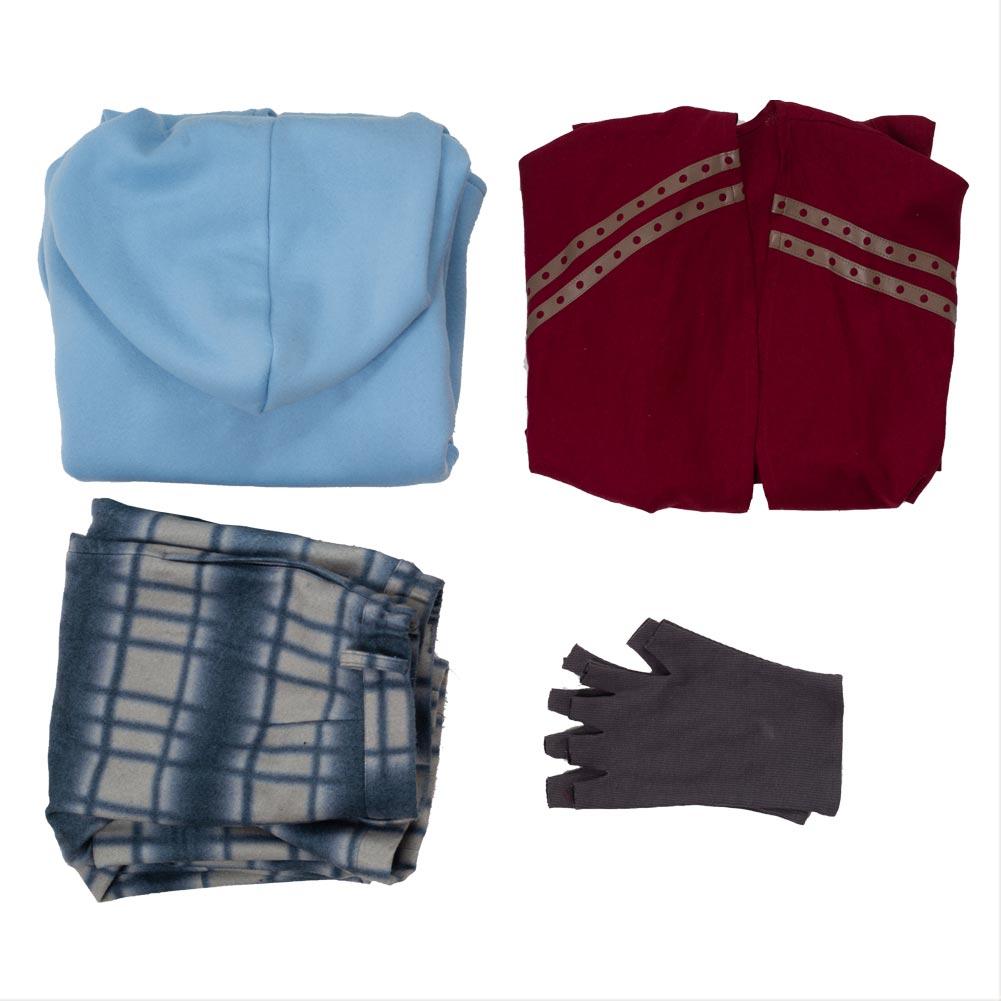 Halloween Costume Fat Thor Endgame Coat + Underwear + Trousers + Beard and Wig