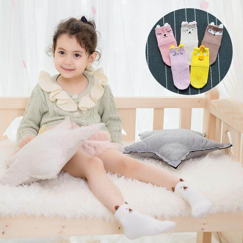 ANIMAL EARS KIDS COTTON SOCKS