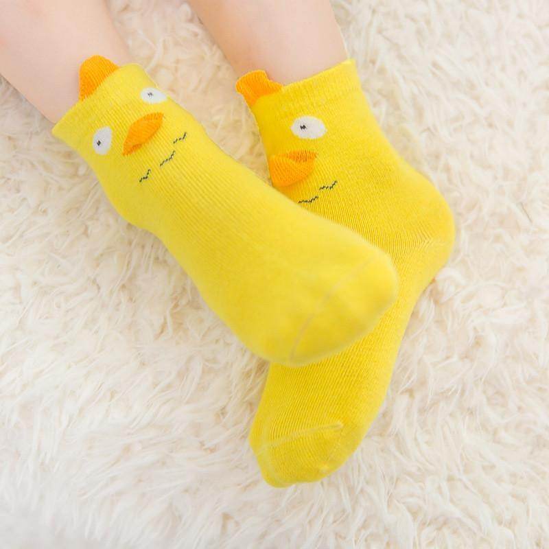 ANIMAL EARS KIDS COTTON SOCKS