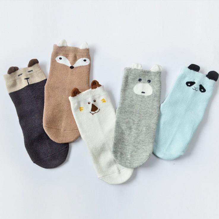 ANIMAL EARS KIDS COTTON SOCKS