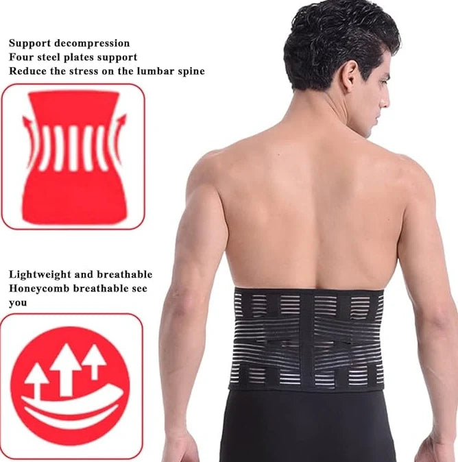 Waist Protection for Men Adjustable Back Support Belt