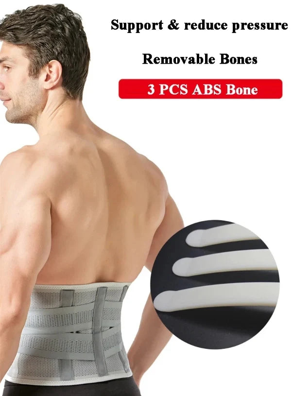 Adjustable, Breathable Fabric - Removable Lumbar Support Belt