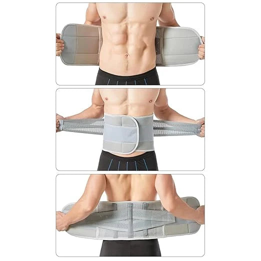 Adjustable, Breathable Fabric - Removable Lumbar Support Belt