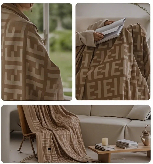 Soft Cozy Lightweight Blanket for Couch Bed Chairs Camping Airplane Travel