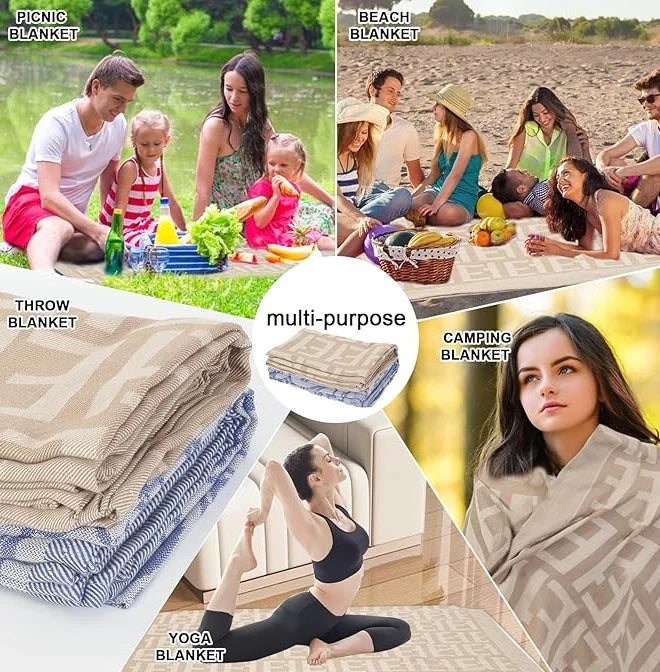 Soft Cozy Lightweight Blanket for Couch Bed Chairs Camping Airplane Travel