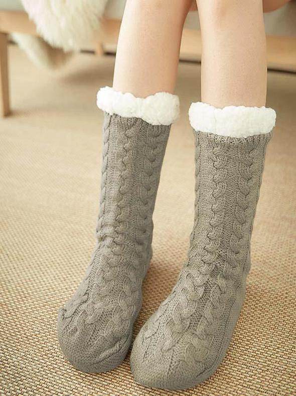Extra-warm Fleece Indoor Socks #2