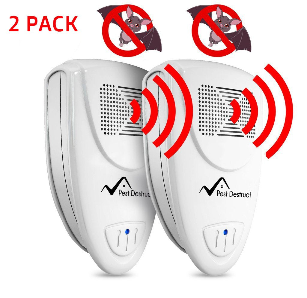 Ultrasonic Bat Repellent PACK of 2 - Get Rid Of Bats In 72 Hours