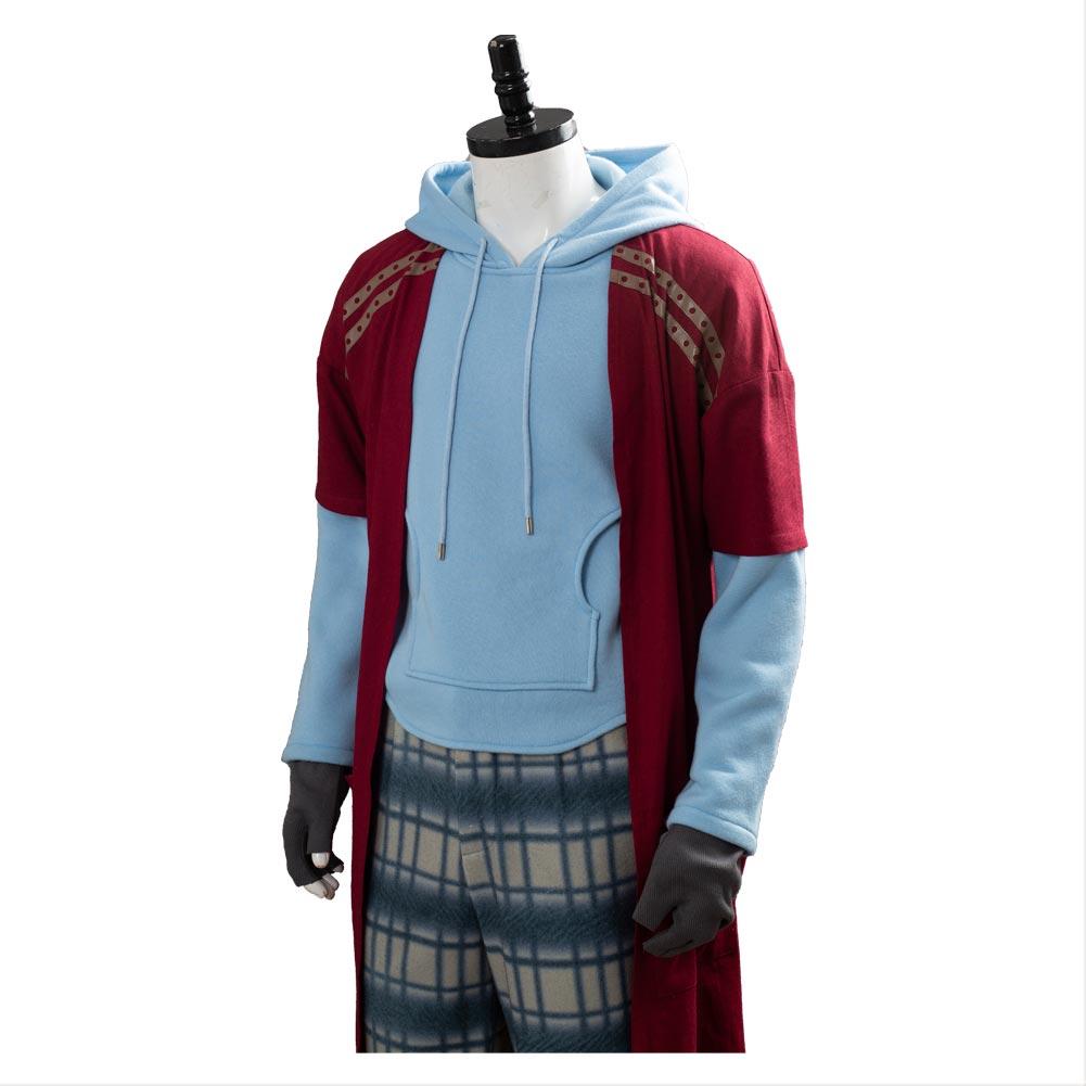 Halloween Costume Fat Thor Endgame Coat + Underwear + Trousers + Beard and Wig