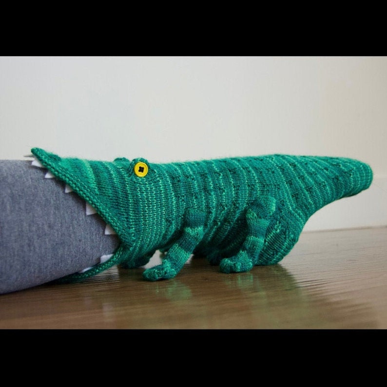 Knit Crocodile Socks Creative Gift Idea Socks