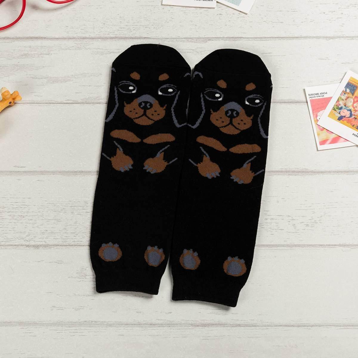 CARTOON DOG BREED SOCKS