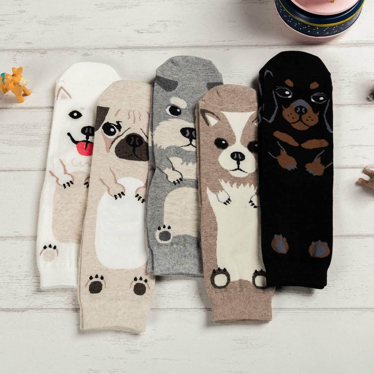 CARTOON DOG BREED SOCKS