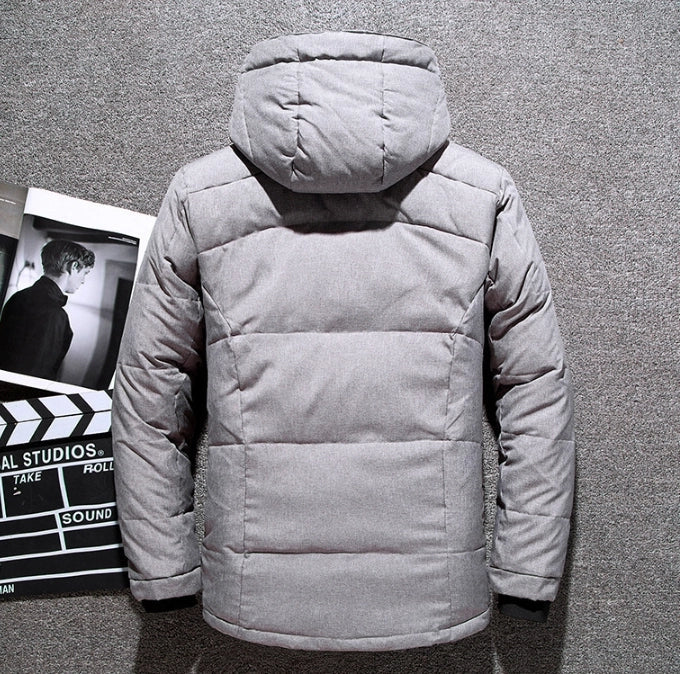 Men's Winter Jacket Thick Parkas Warm Hooded Windproof Jacket