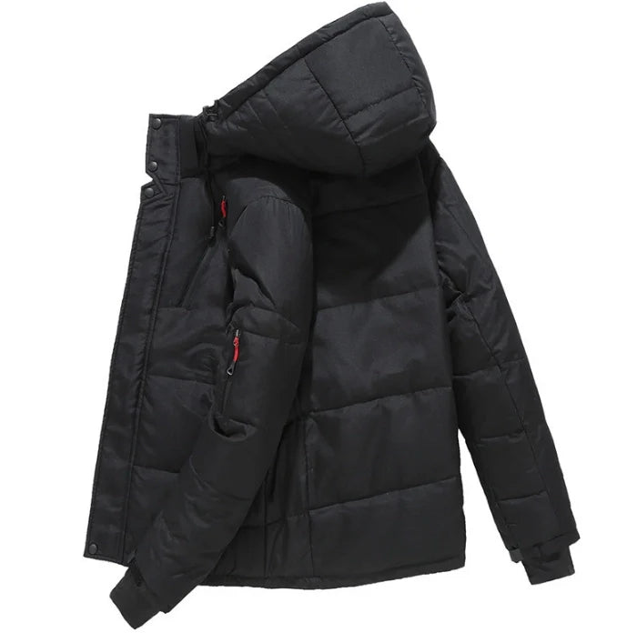 Men's Winter Jacket Thick Parkas Warm Hooded Windproof Jacket