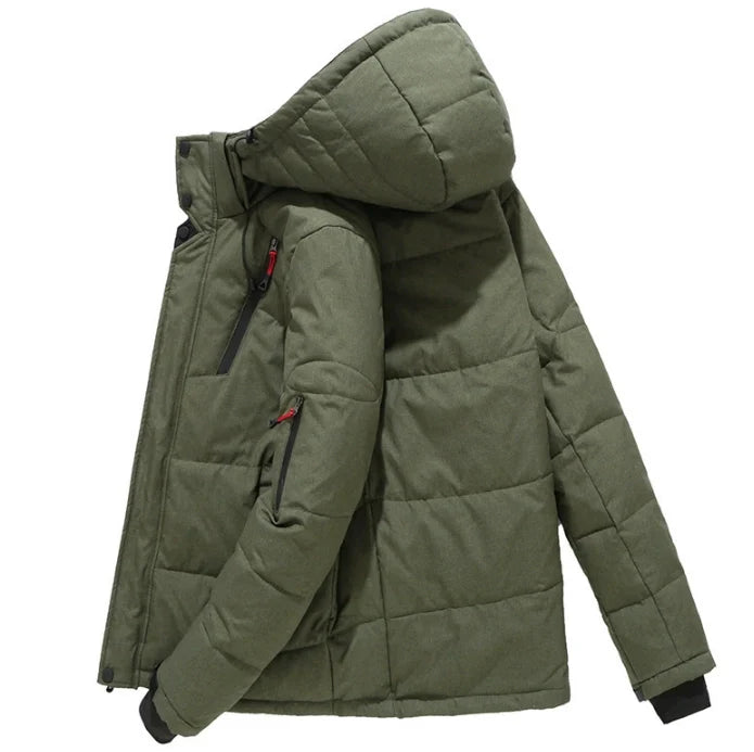 Men's Winter Jacket Thick Parkas Warm Hooded Windproof Jacket