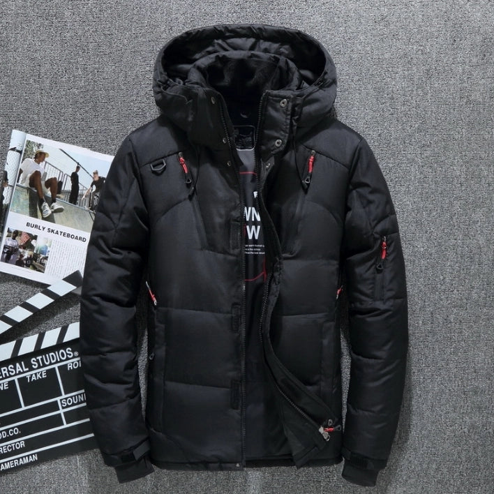 Men's Winter Jacket Thick Parkas Warm Hooded Windproof Jacket