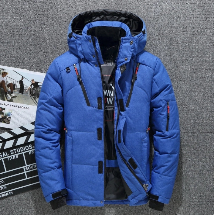 Men's Winter Jacket Thick Parkas Warm Hooded Windproof Jacket