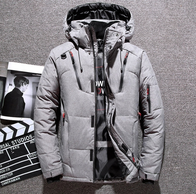 Men's Winter Jacket Thick Parkas Warm Hooded Windproof Jacket