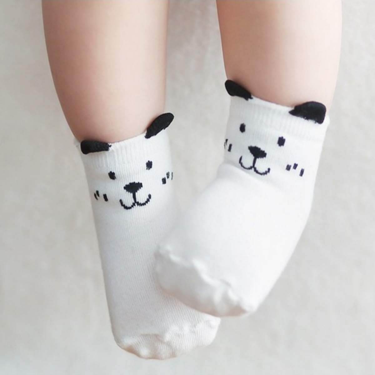 OWL AND DOG COZY BABY TODDLER KIDS SOCKS (0-4 YEARS OLD)