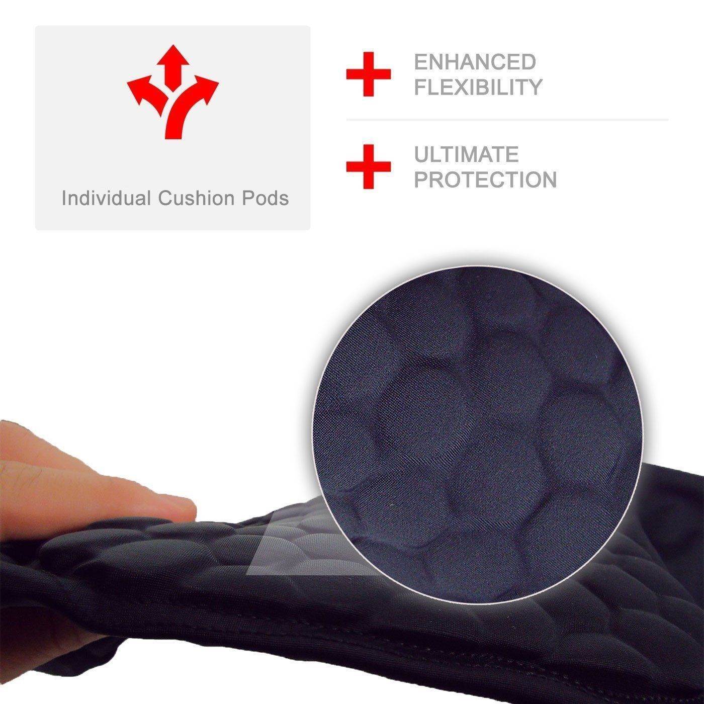 Compression Knee Sleeve Padded Leg Support HoneyComb Pad