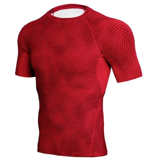 Quick Dry Workout Running Shirt Compression Fitness Tops Breathable Gym T-shirts Clothing Male Sport Shirts Men