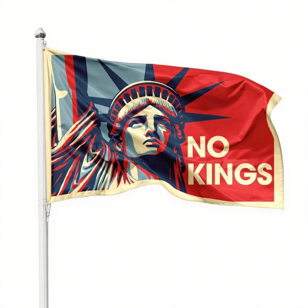 No Kings House Flag 3x5FT for Indoor Outdoor Decoration