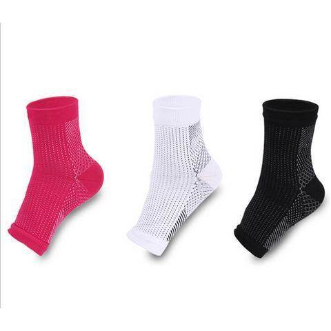 Compression Foot Sleeves - Open Toe Socks for Plantar Fasciitis and Arch Pain