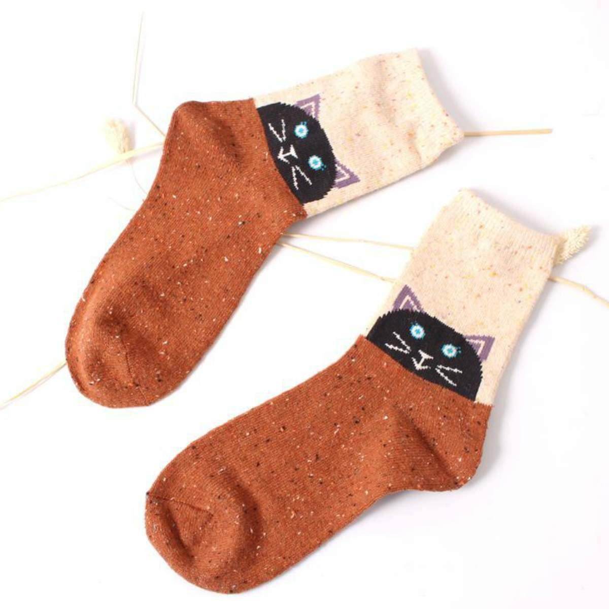 FOREST CAT LIGHTWEIGHT WOOL BLEND SOCKS