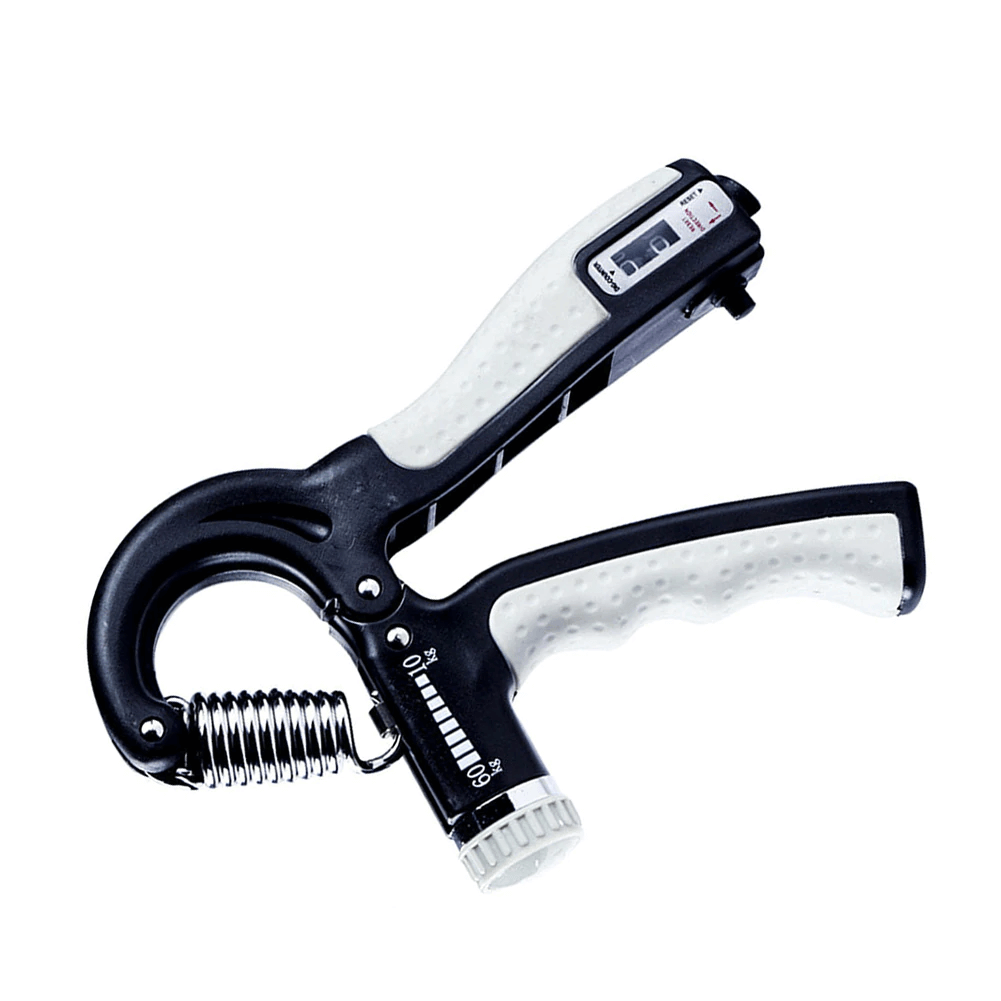 Hand Grip Strengthener With Integrated Counter
