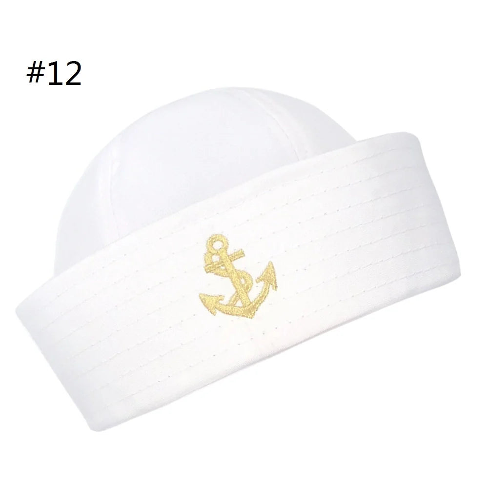 Sailor Hat Captain Hat for Men & Women Cosplay Costume Accessory