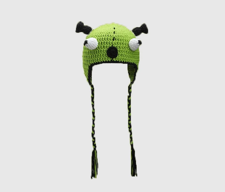 Winter Knitted Devil Hats Halloween Christmas Gifts Warm Monster Knitted Hat