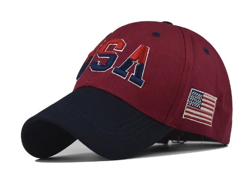 American Flag Baseball Caps USA Letter Embroidery Cap