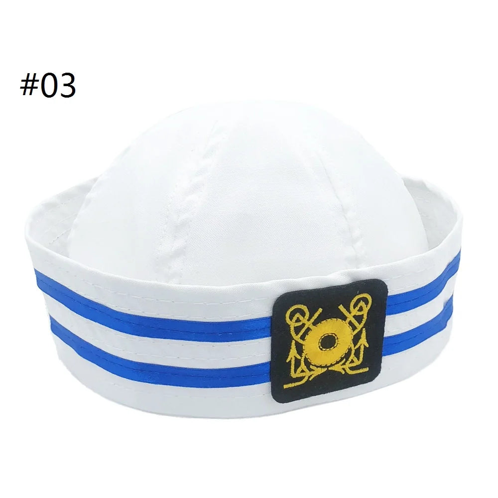 Sailor Hat Captain Hat for Men & Women Cosplay Costume Accessory