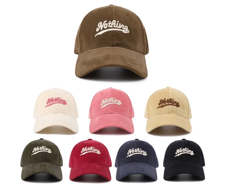 Adjustable Embroidered Letter Baseball Cap