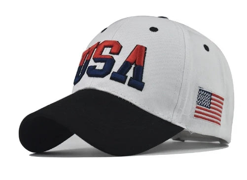American Flag Baseball Caps USA Letter Embroidery Cap