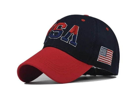 American Flag Baseball Caps USA Letter Embroidery Cap