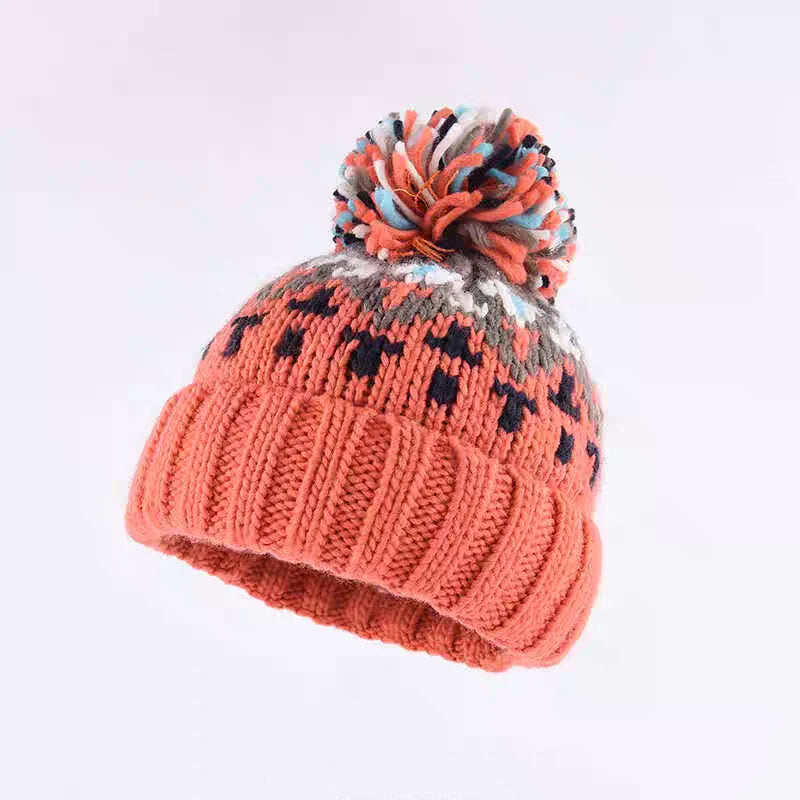 Warm Snowflakes Soft Knit Hat Snow Ski Cap
