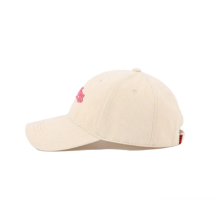 Adjustable Embroidered Letter Baseball Cap