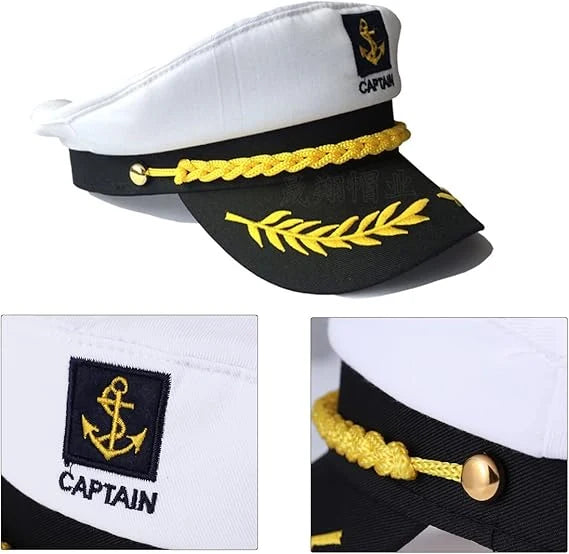 Captain Hat Sailors Hat Unisex Adjustable Hat
