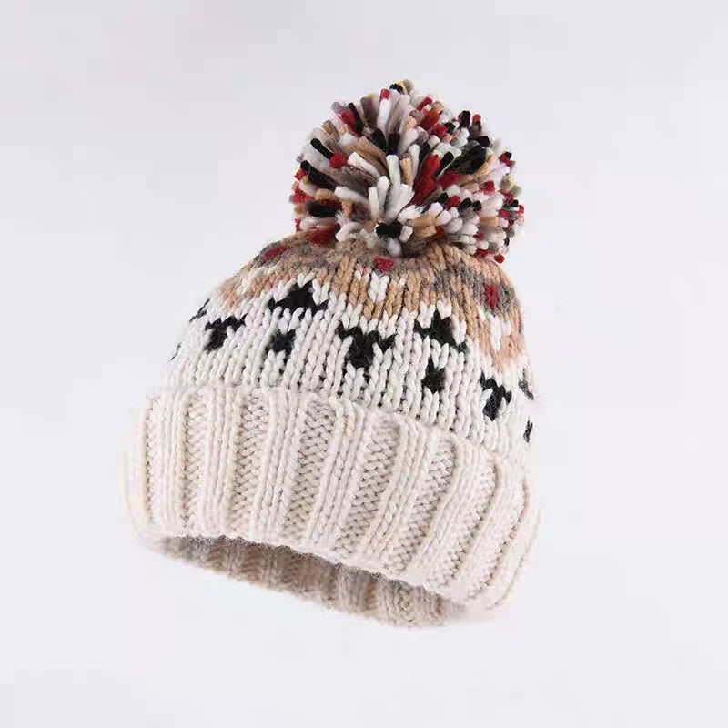 Warm Snowflakes Soft Knit Hat Snow Ski Cap