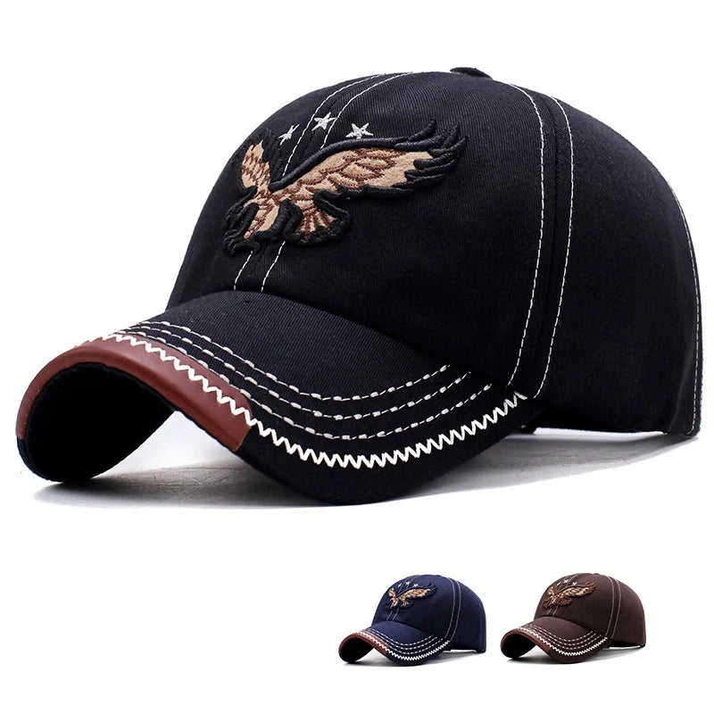 Fashion 3D Eagle Embroidery Baseball Caps