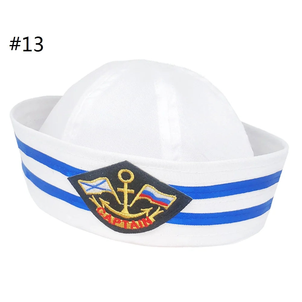 Sailor Hat Captain Hat for Men & Women Cosplay Costume Accessory