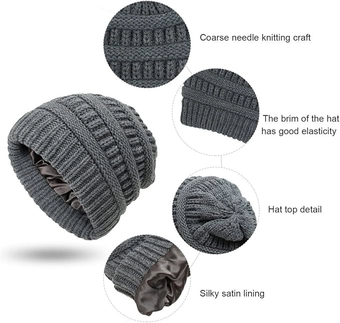 Women Cold Weather Hat Winter Beanie Knit Ski Hats